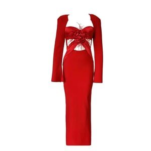 Elegant Red Evening Dress
